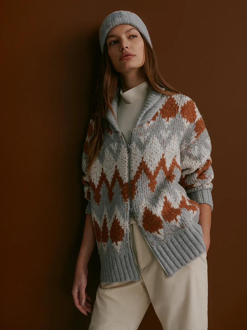 Brockley Jacquard Knit Jacket