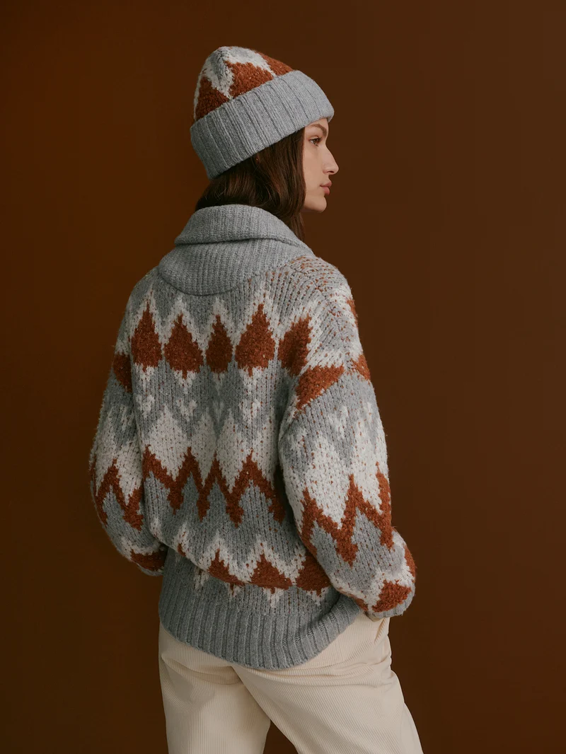 Brockley Jacquard Knit Jacket