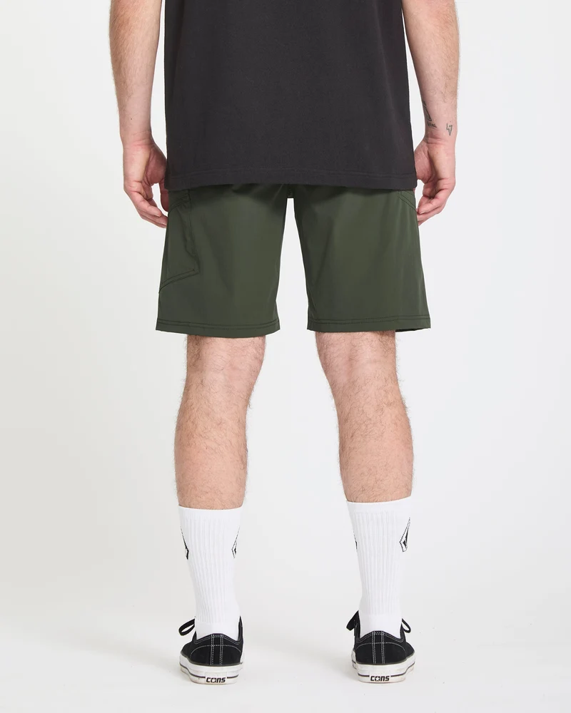 Cashed In Cargo 20" Hybrid-Shorts - Squadron Green