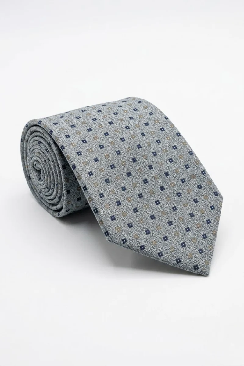 Cravatta Jacquard a fantasia Quadri - FANTASIA