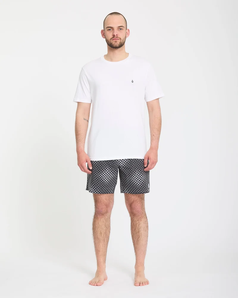 Psyche Cotton Trunk 17" Boardshorts - Matte Black