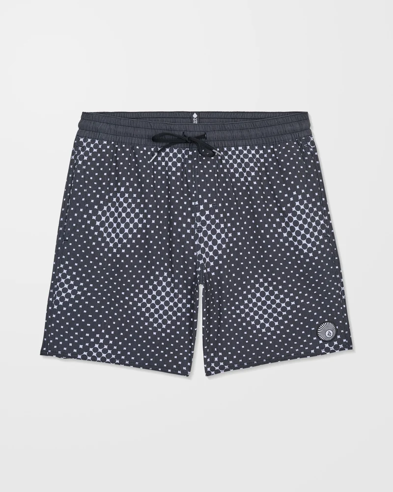 Psyche Cotton Trunk 17" Boardshorts - Matte Black