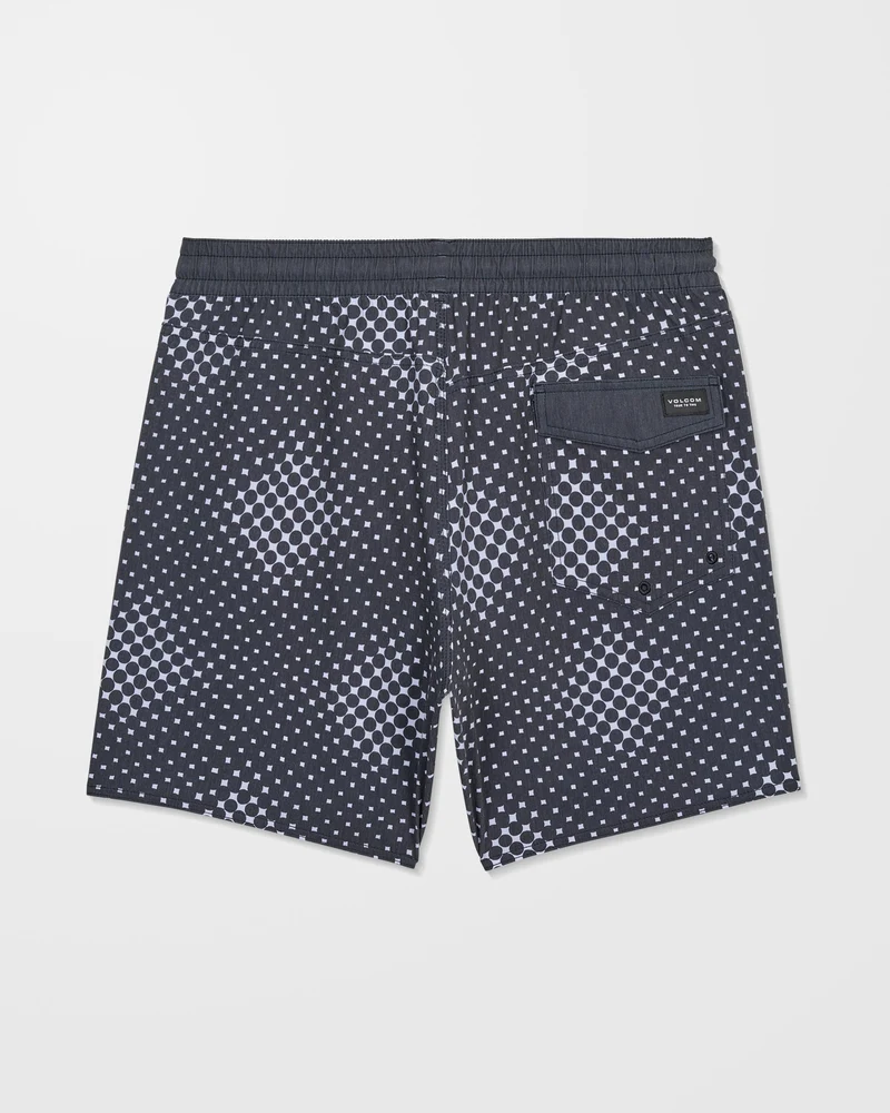 Psyche Cotton Trunk 17" Boardshorts - Matte Black