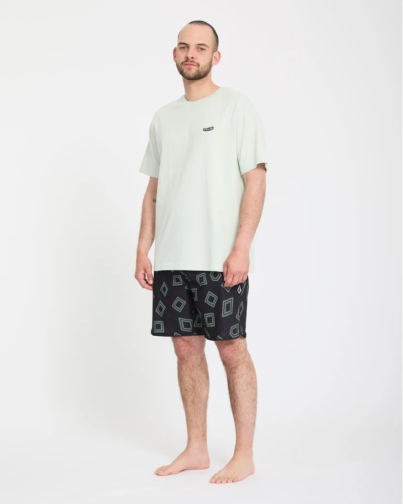 Contact Scallop Stoney 19" Boardshorts - Black