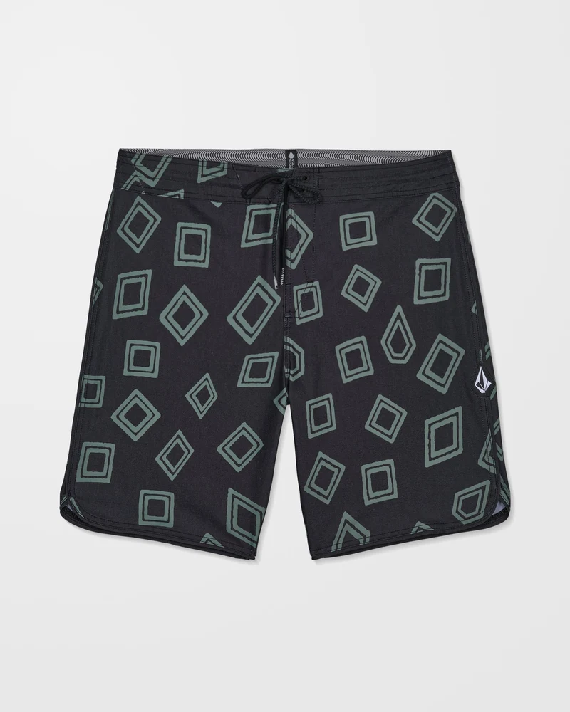 Contact Scallop Stoney 19" Boardshorts - Black
