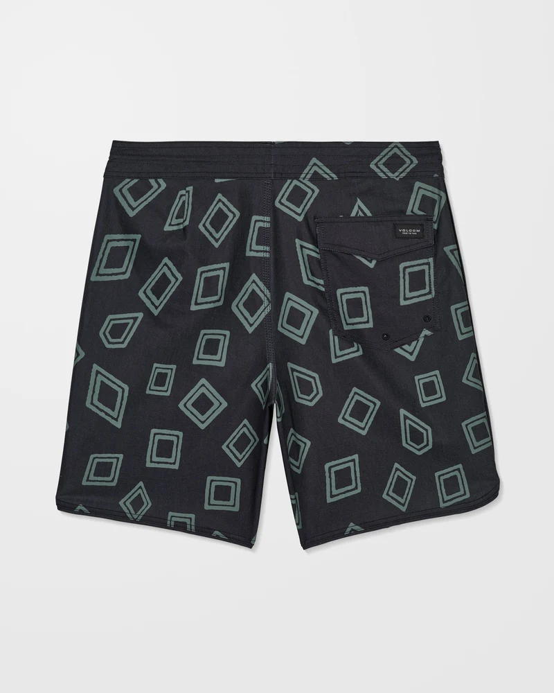 Contact Scallop Stoney 19" Boardshorts - Black