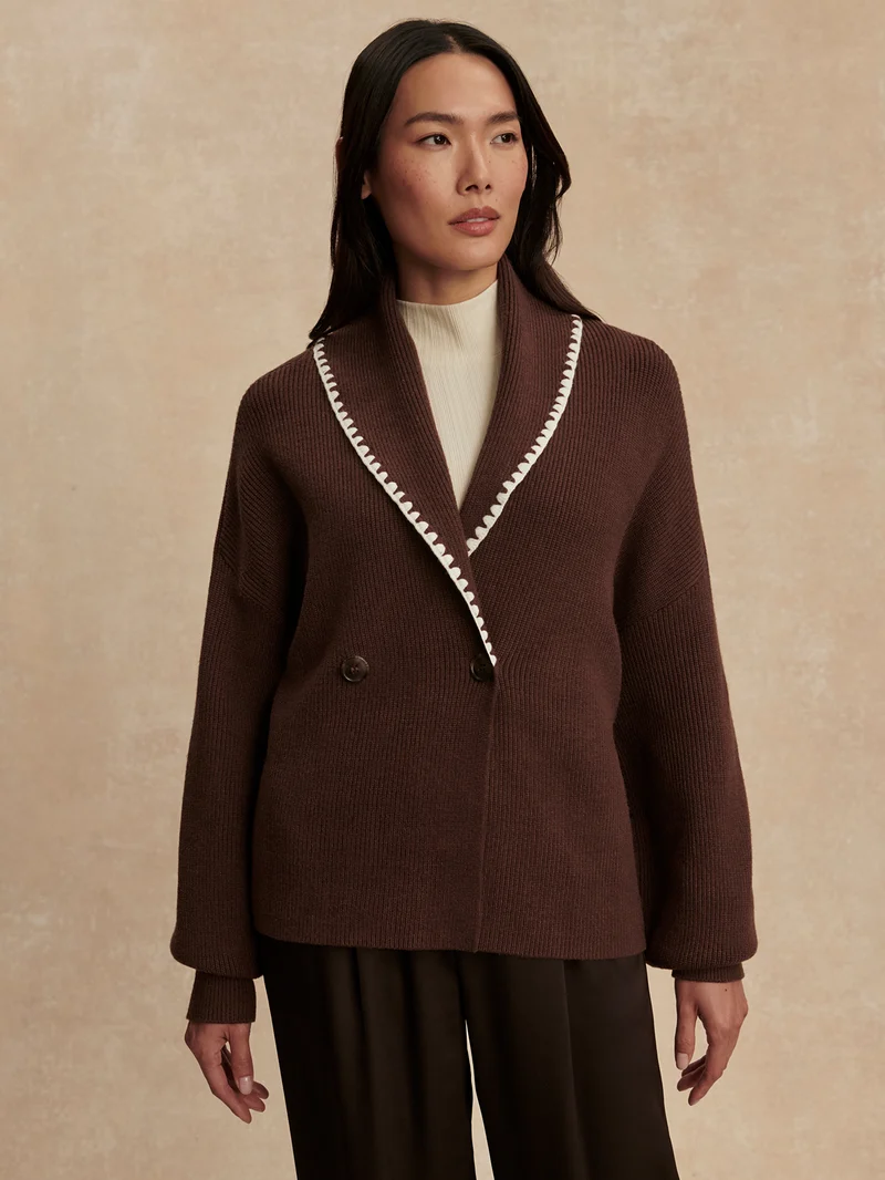 Totley Shawl Collar Knit