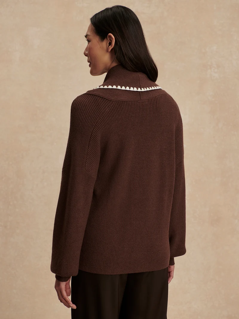 Totley Shawl Collar Knit