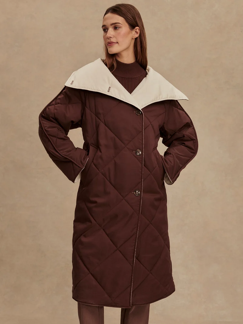Annalise Reversible Wrap Coat