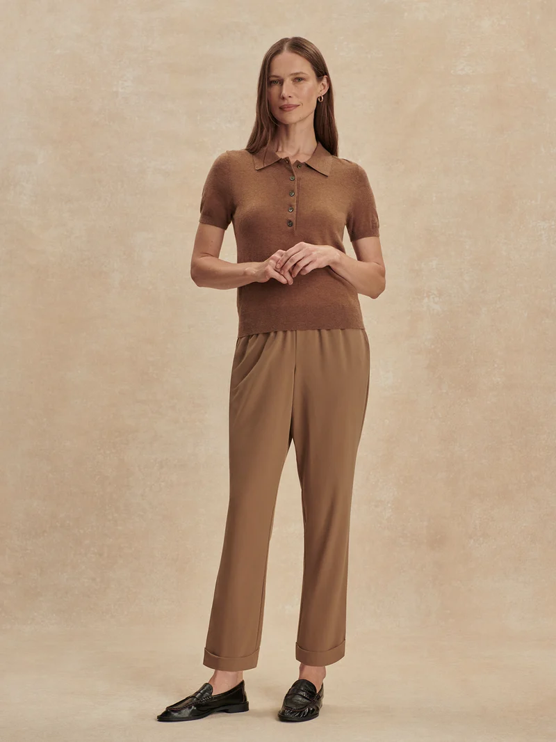 Lightweight Stretch Turn Up Travel Pant Regular