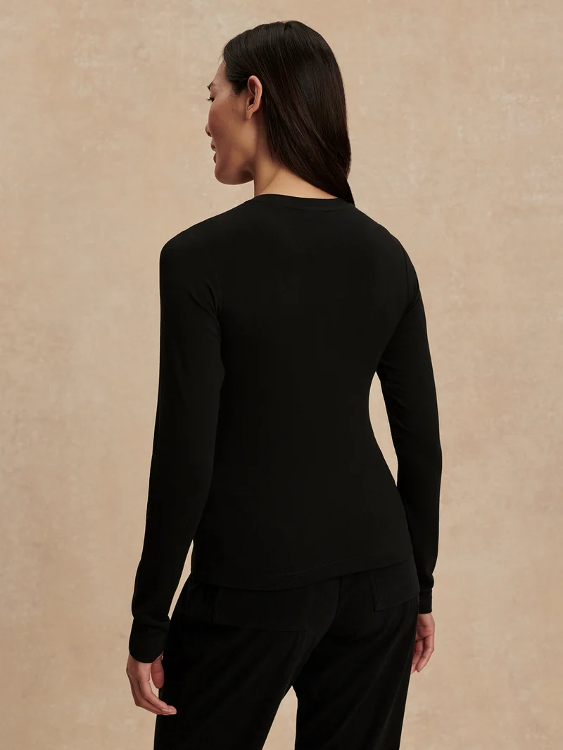 Edna Long Sleeve Fitted Tee