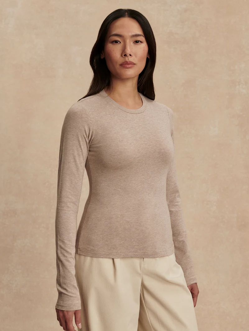 Edna Long Sleeve Fitted Tee