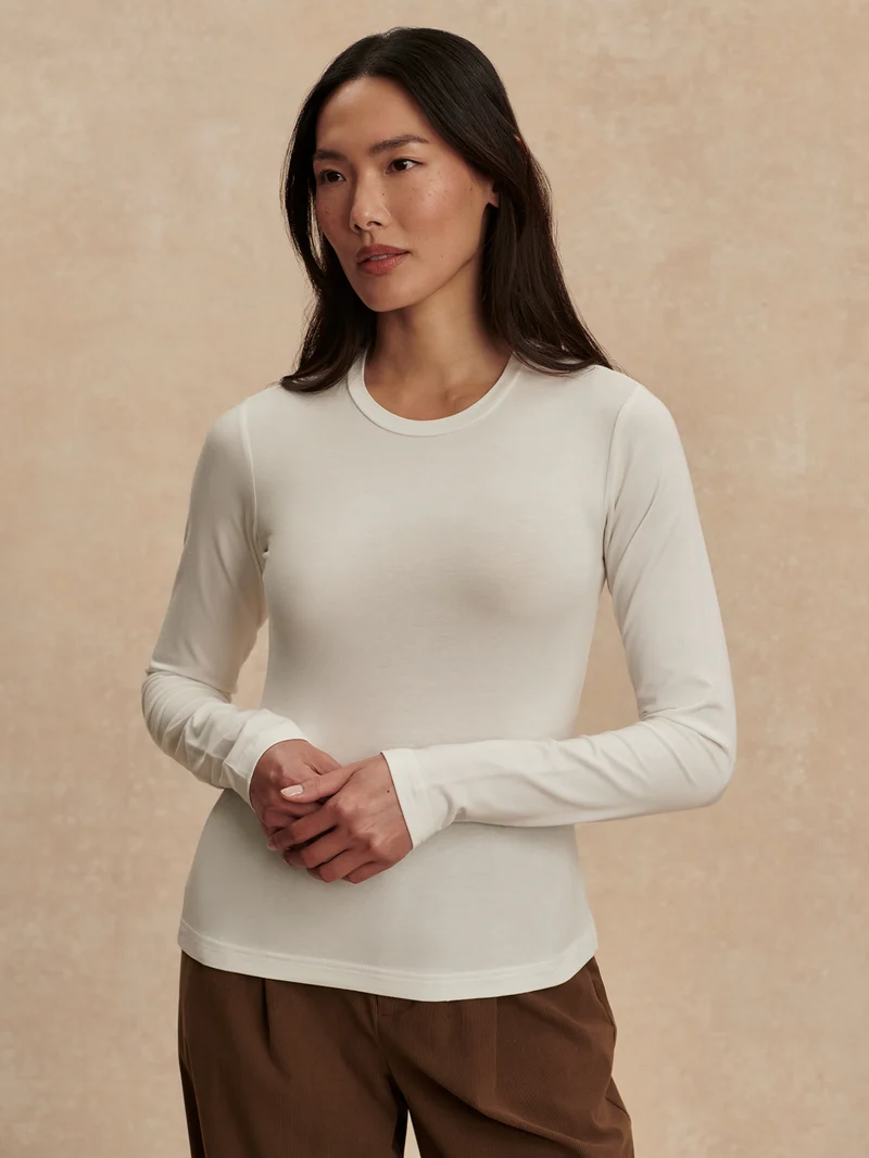 Edna Long Sleeve Fitted Tee