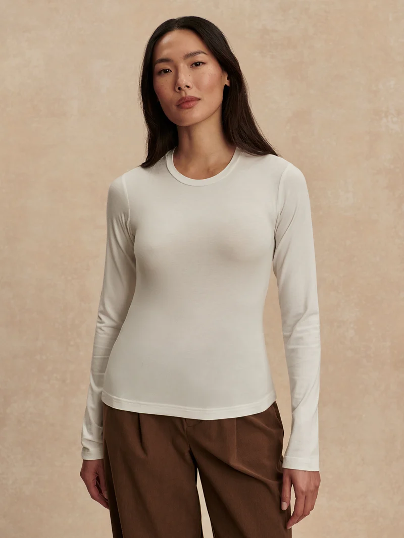 Edna Long Sleeve Fitted Tee