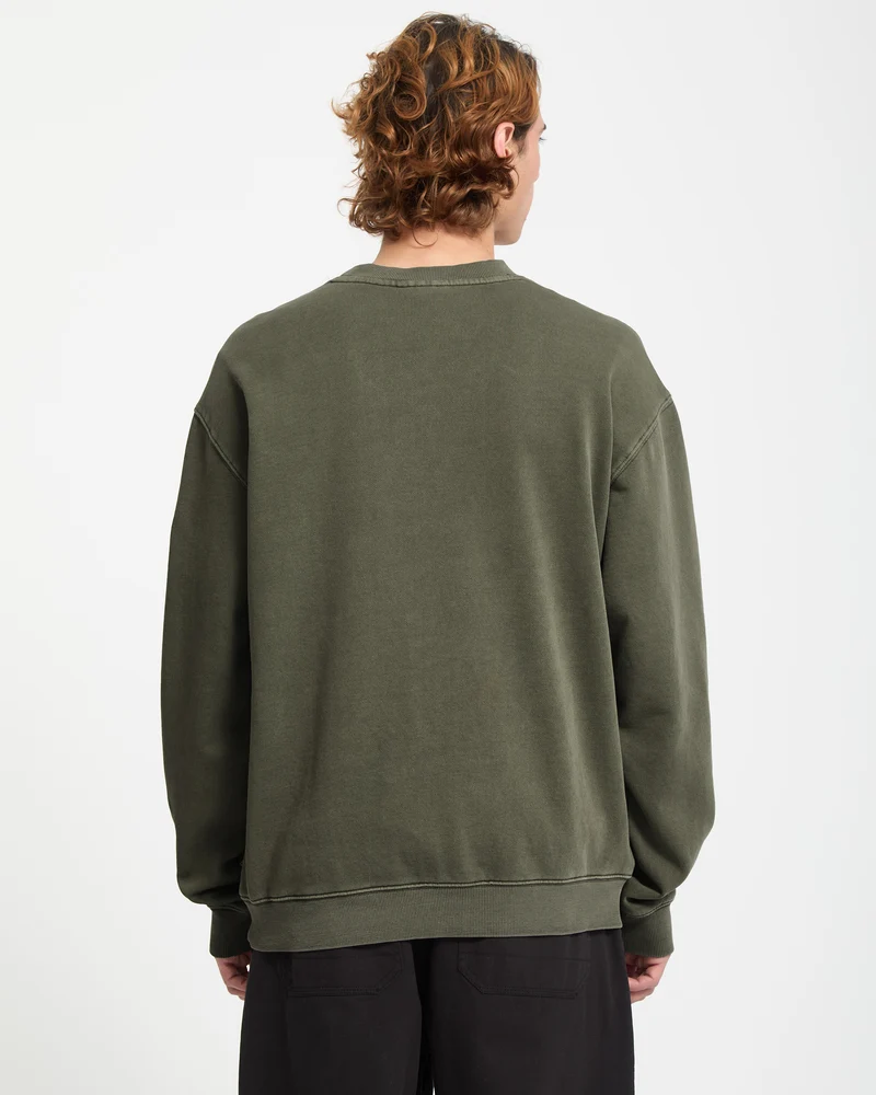 Single Stone Fleece-Sweatshirt - Dark Olive