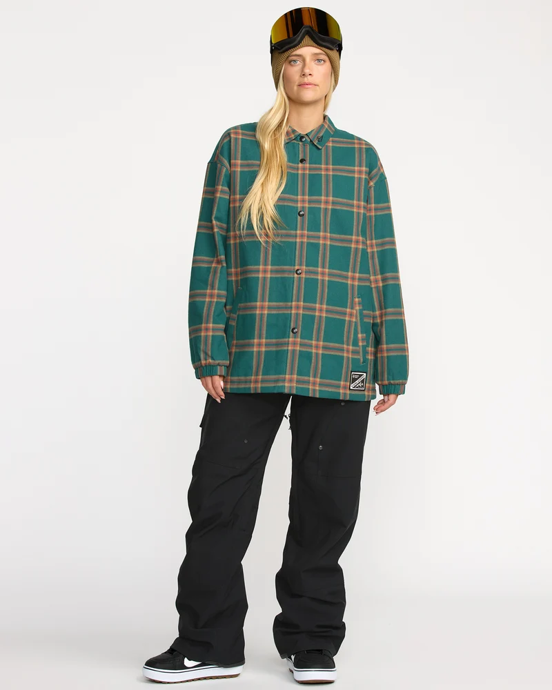 Insulated Riding Flannel Jacke - Atlantic Deep