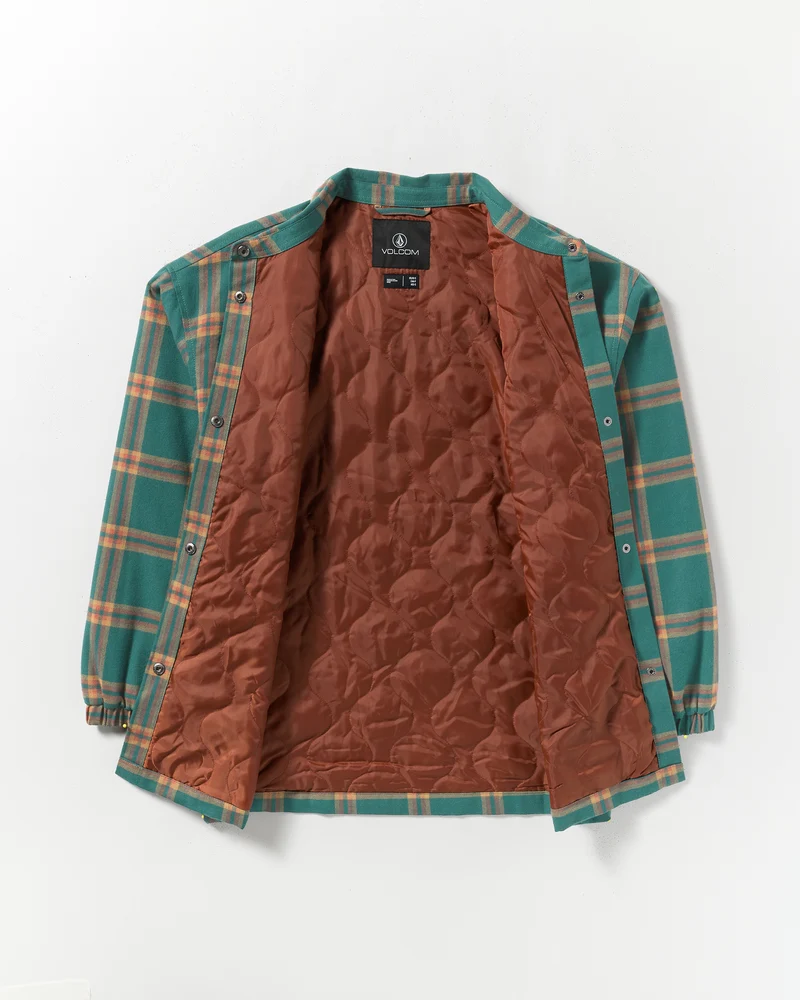 Insulated Riding Flannel Jacke - Atlantic Deep