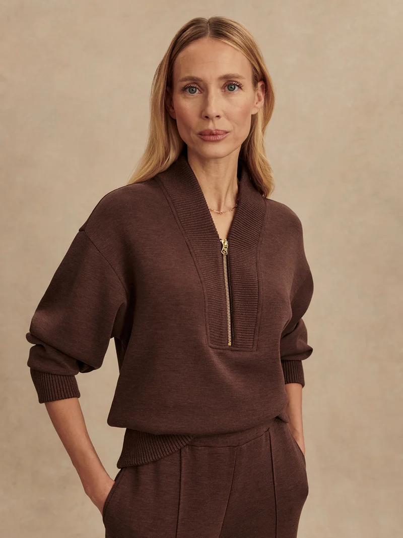 Sally Half Zip Sweat