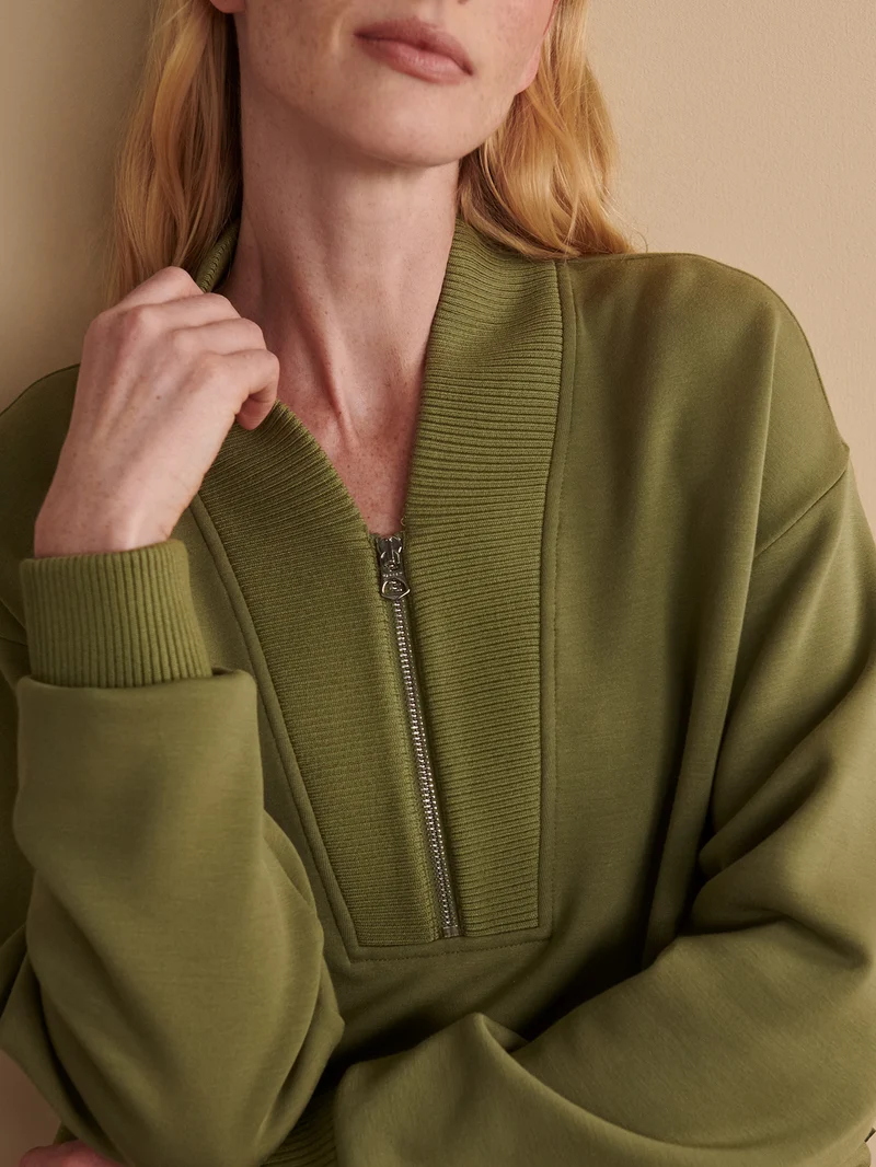 Sally Half Zip Sweat
