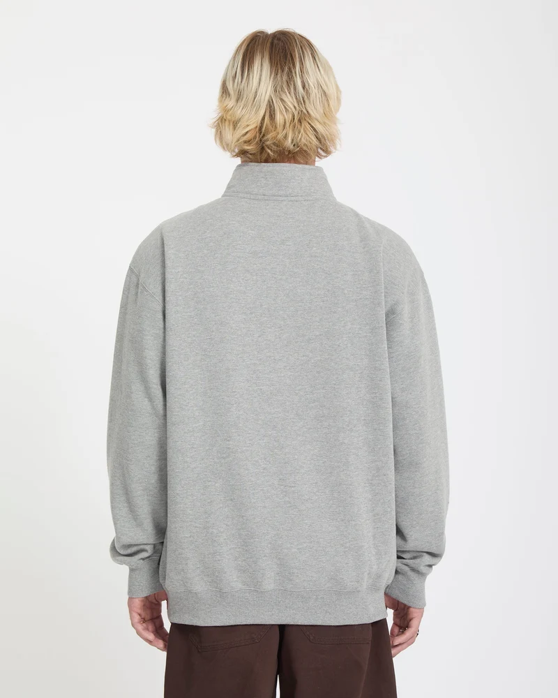 Single Stone Quarter Zip Sweatshirt - Heather Grey