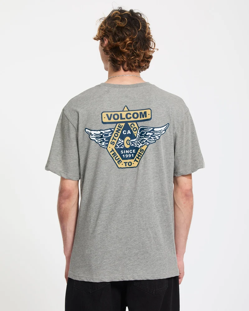 Free Wheel T-Shirt - Heather Grey