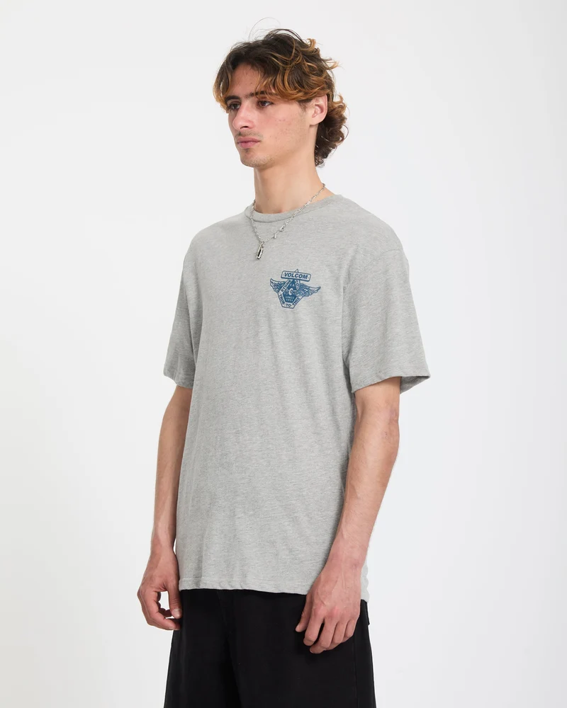 Free Wheel T-Shirt - Heather Grey