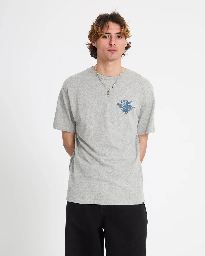 Free Wheel T-Shirt - Heather Grey