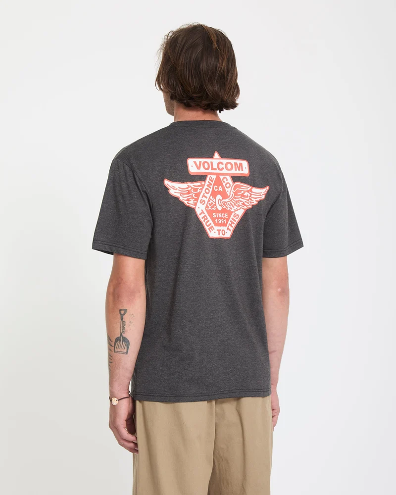 Free Wheel T-Shirt - Heather Black