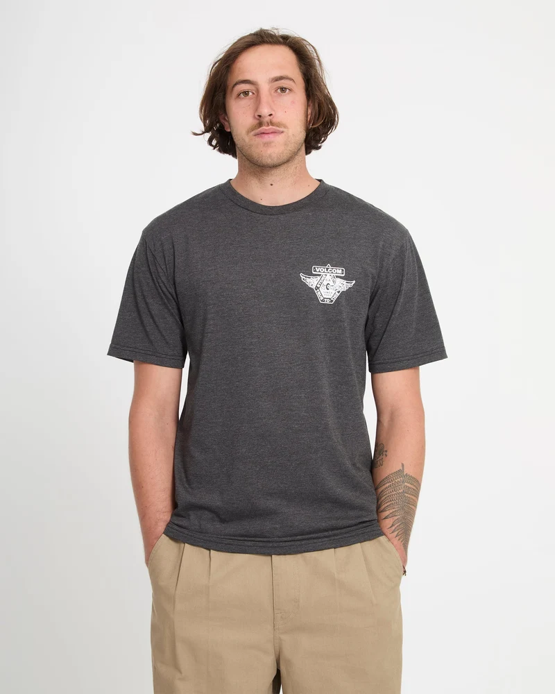 Free Wheel T-Shirt - Heather Black