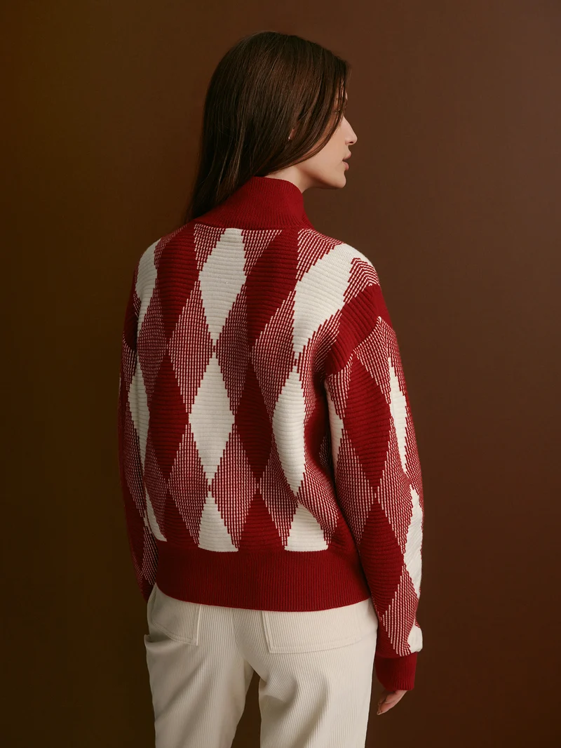 Karina Jacquard Knit Jacket