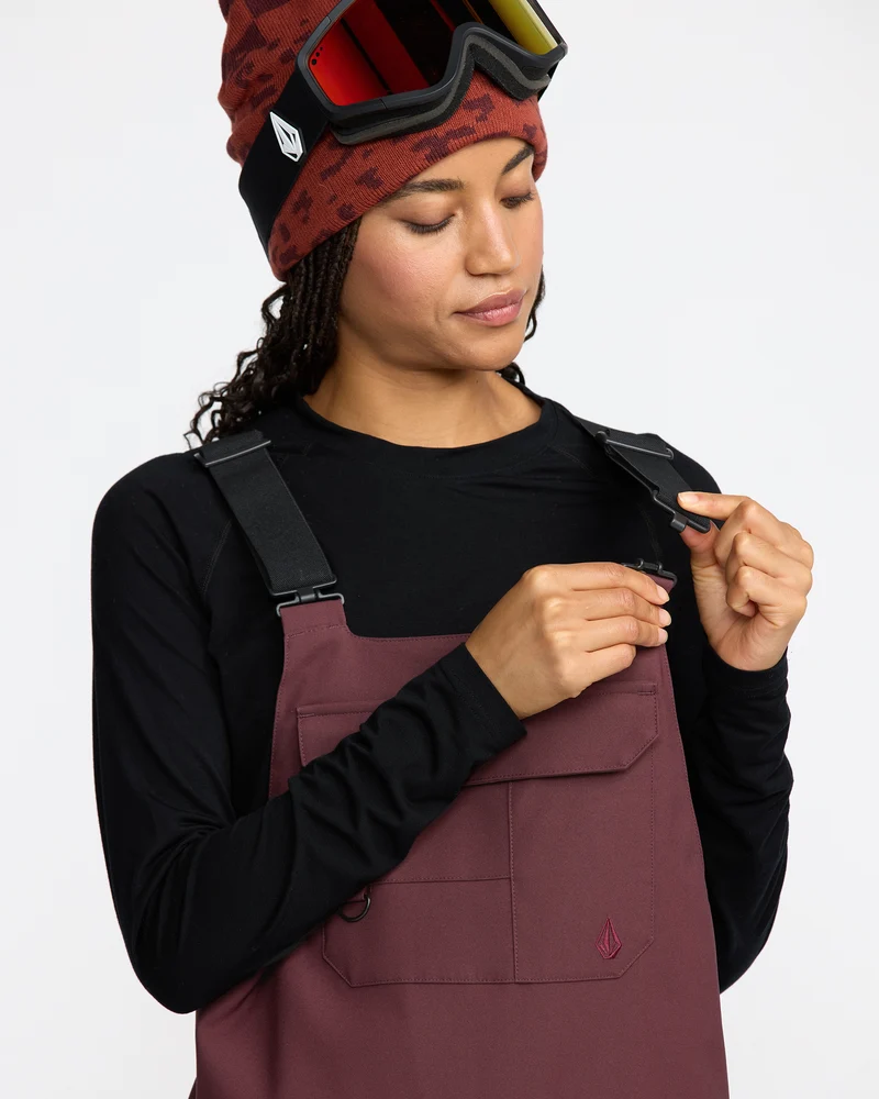Creston 3D Stretch Latzhose - Oxblood