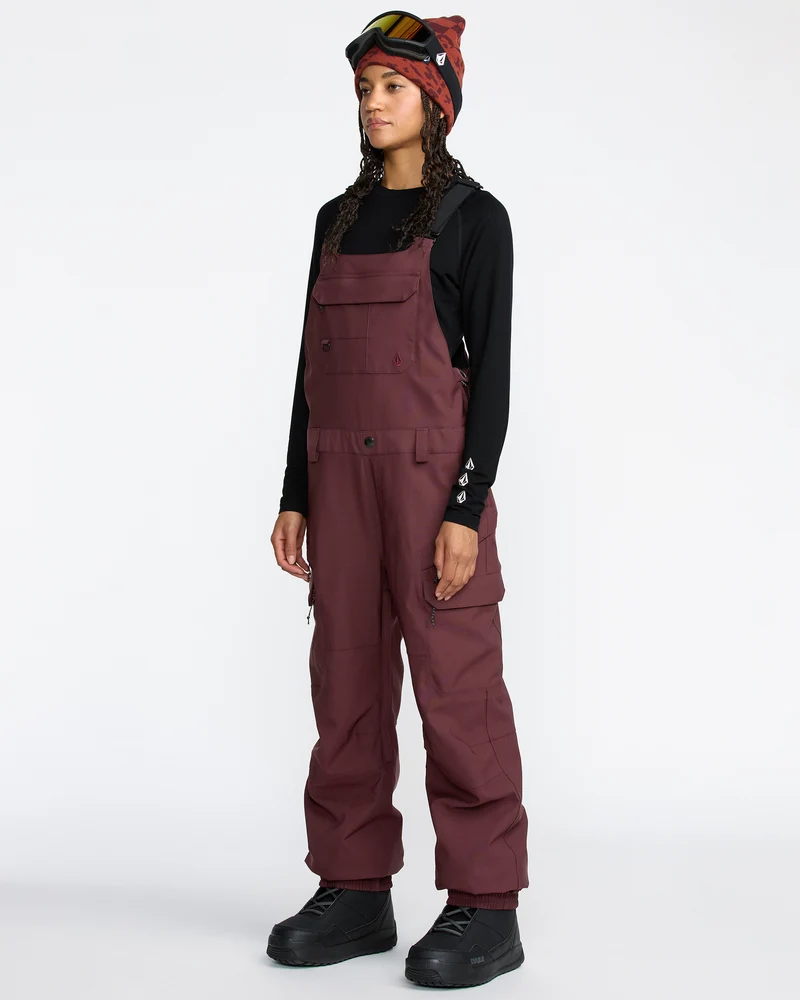 Creston 3D Stretch Latzhose - Oxblood