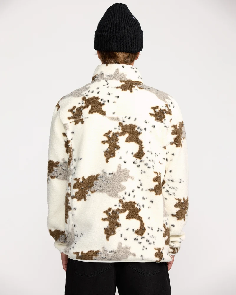 Nelson Sherpa Full Zip Jacke - White