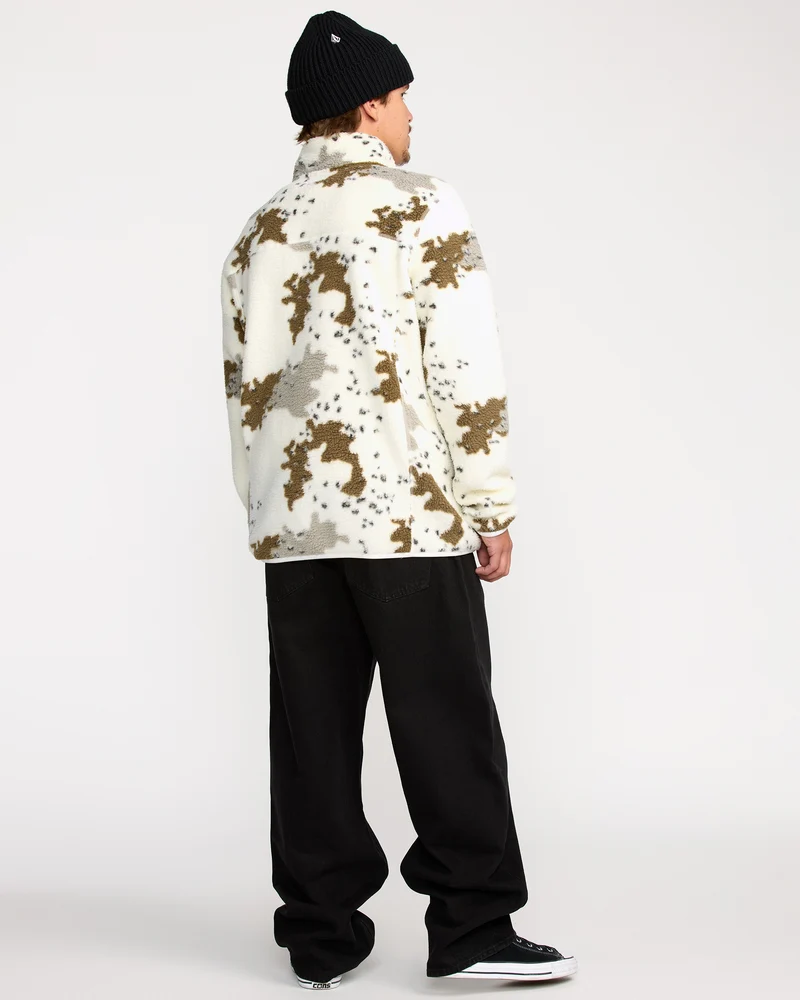 Nelson Sherpa Full Zip Jacke - White