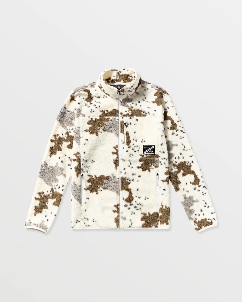 Nelson Sherpa Full Zip Jacke - White