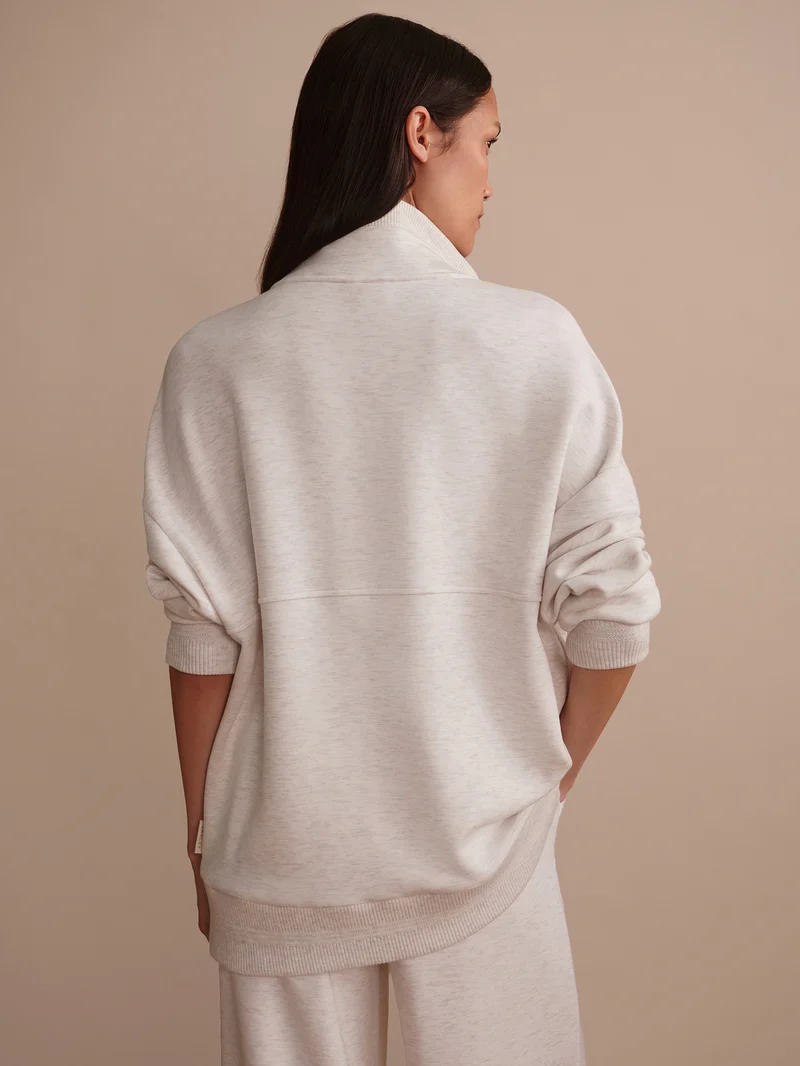 Molly Half-Zip Longline Sweat