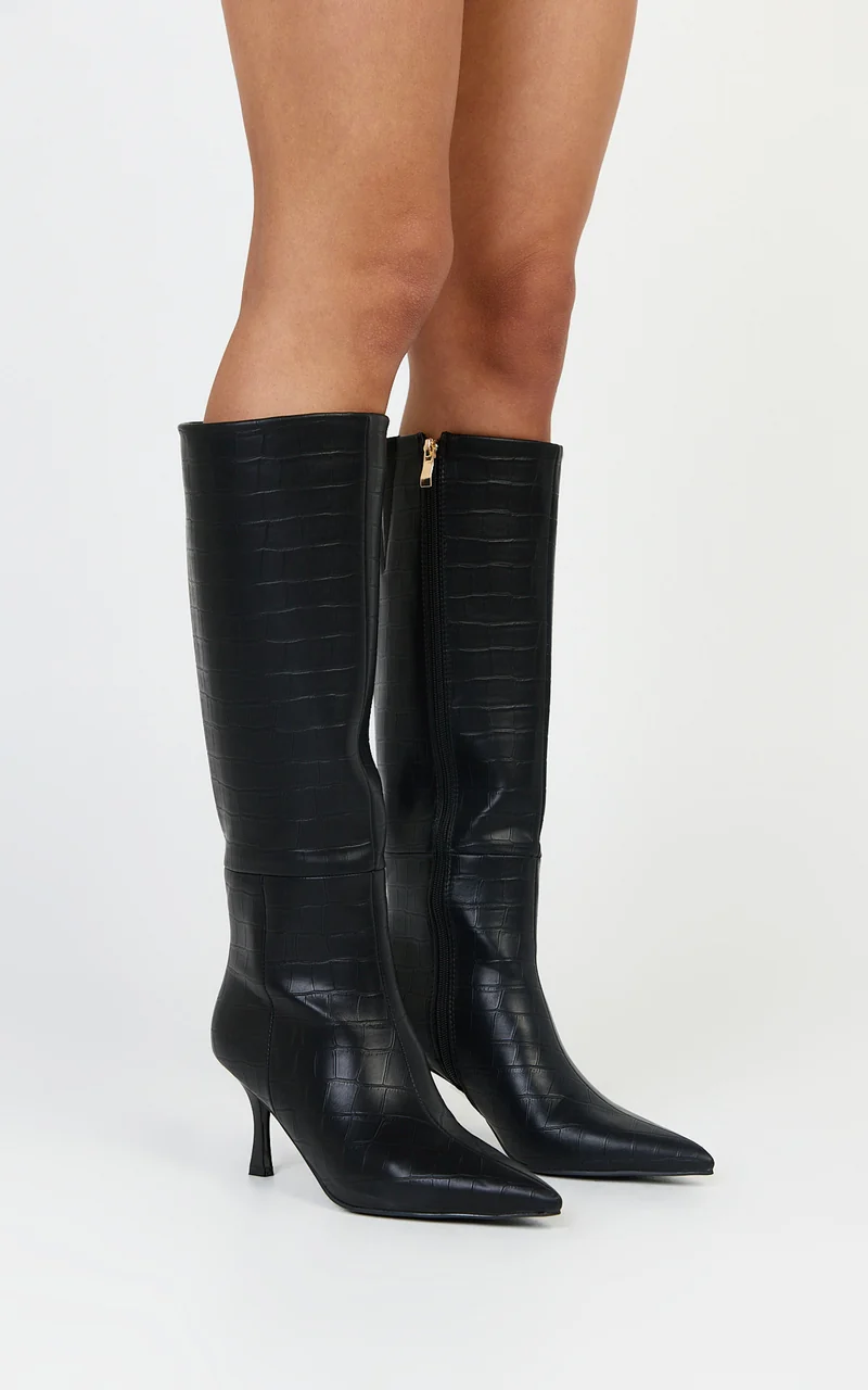 Billini - Norie Boots in Black Croc