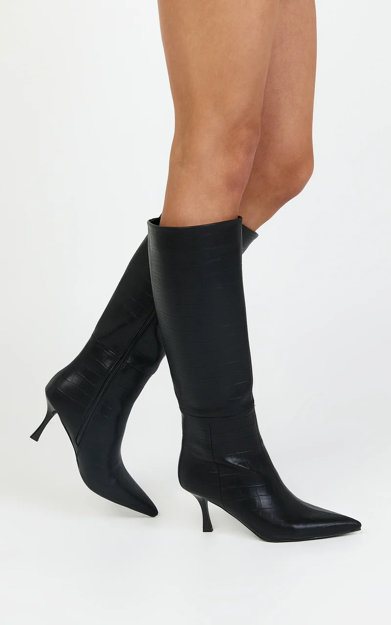 Billini - Norie Boots in Black Croc