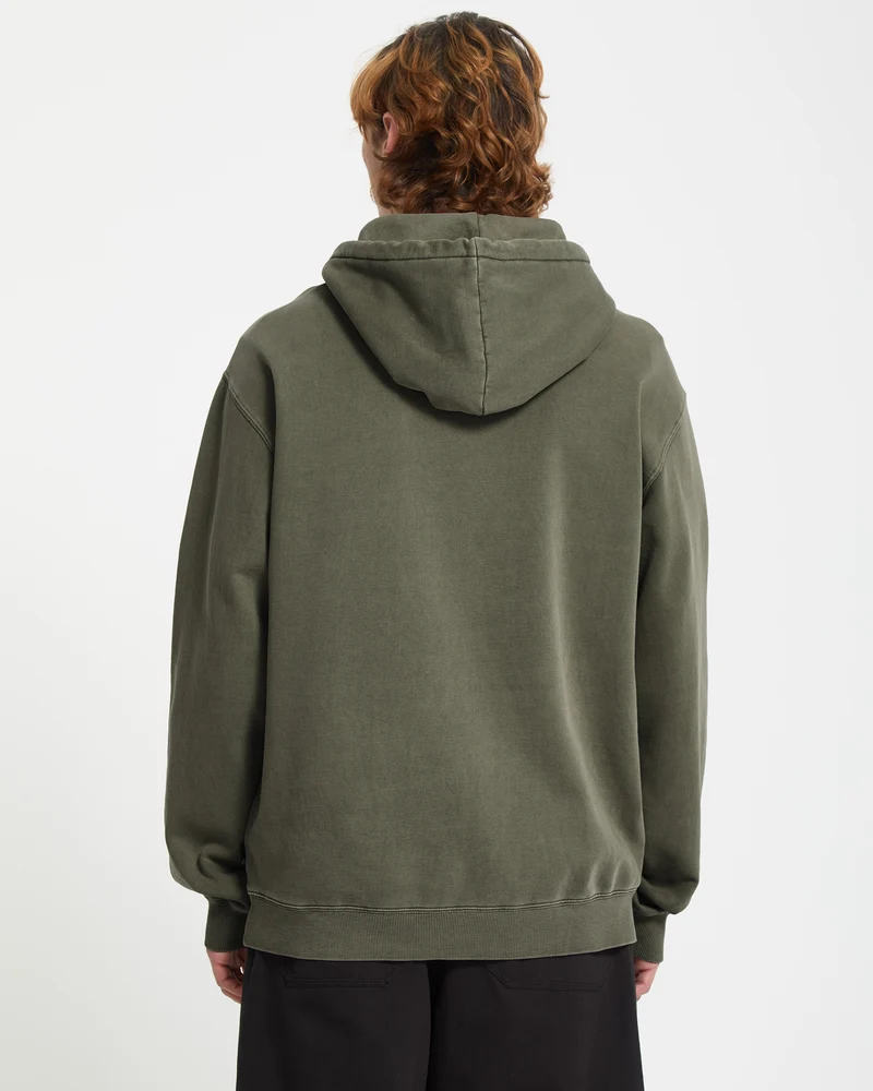 Single Stone Fleece-Hoodie - Dark Olive