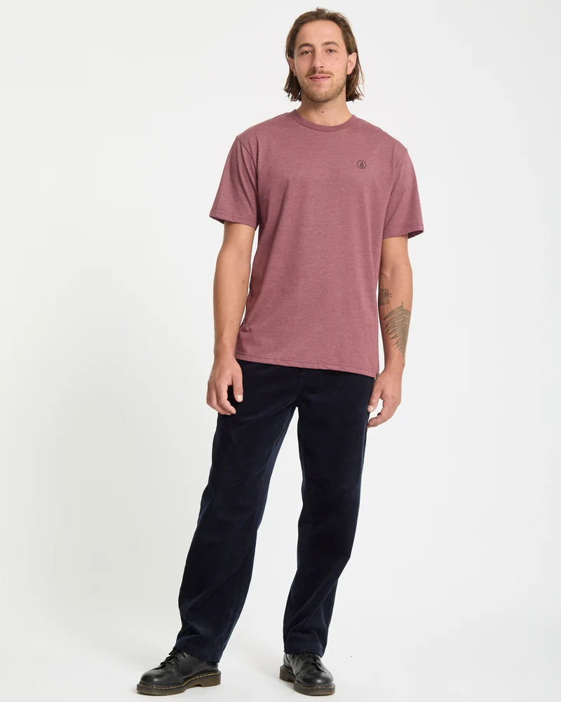 Circle Blanks T-Shirt - Merlot