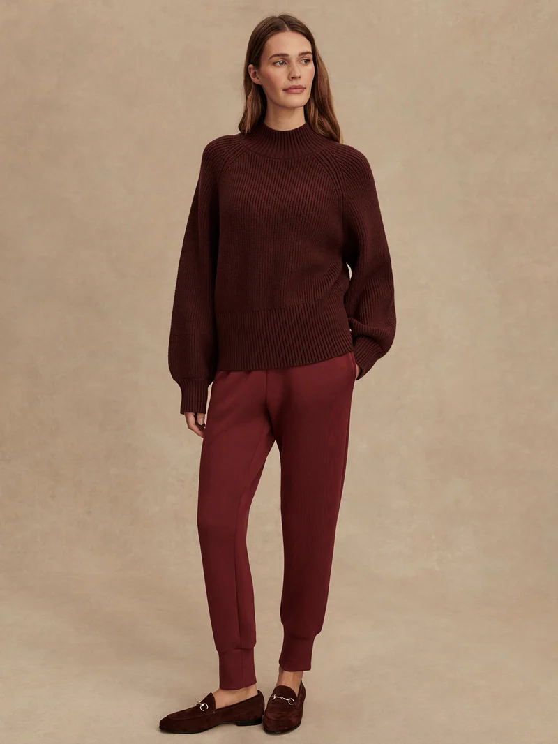 Martina High Neck Rib Knit