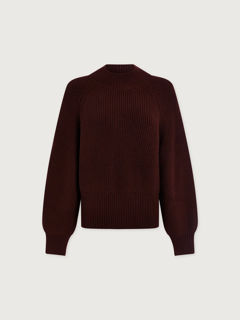 Martina High Neck Rib Knit