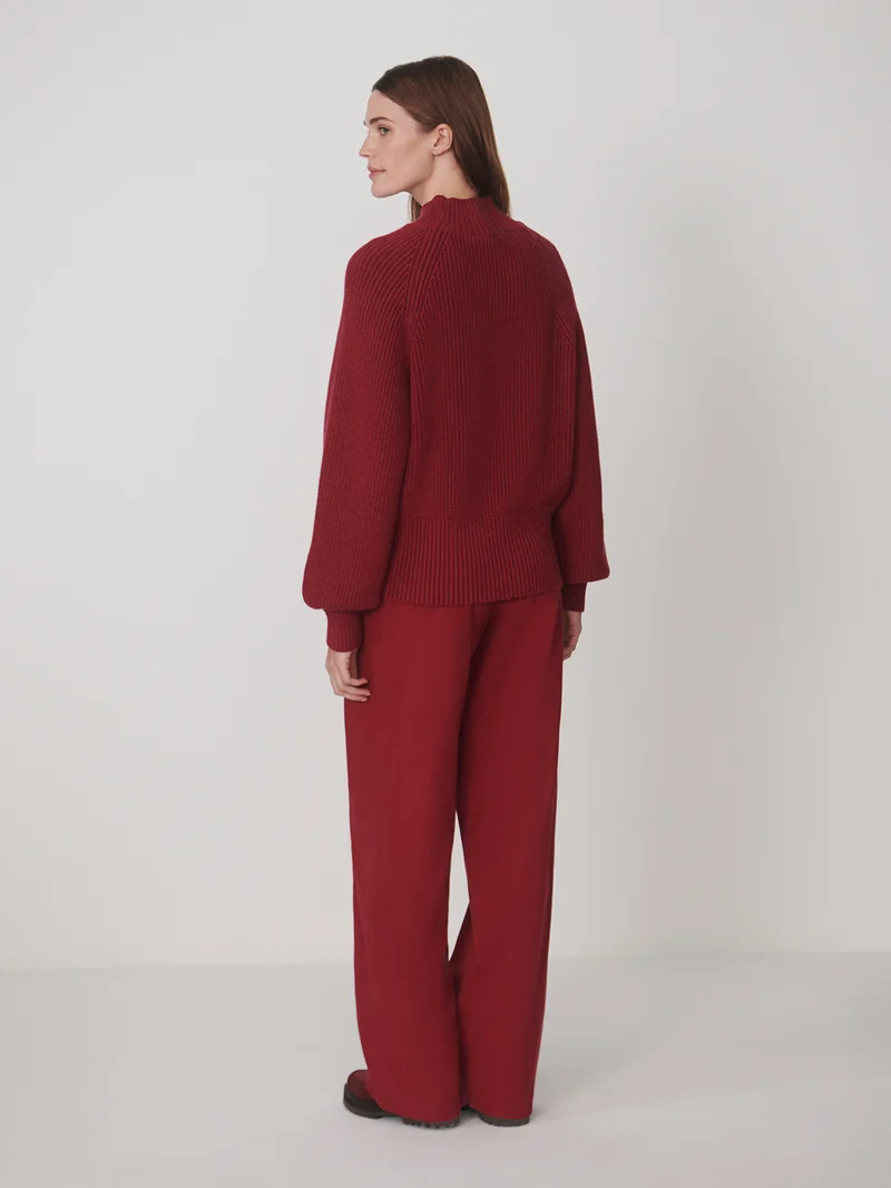 Martina High Neck Rib Knit