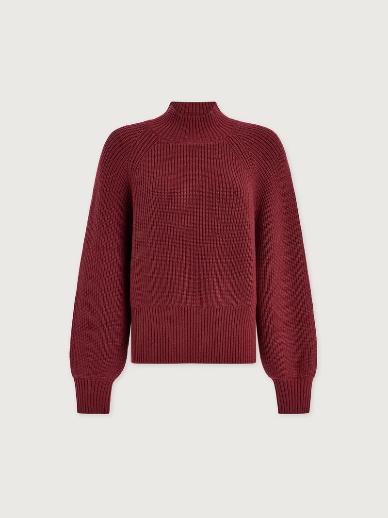 Martina High Neck Rib Knit