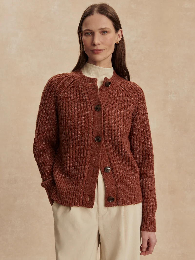 Florrie Boucle Knit Cardigan
