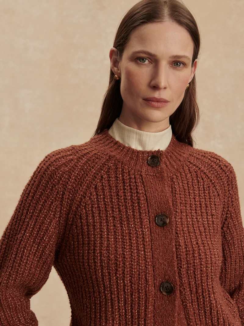 Florrie Boucle Knit Cardigan