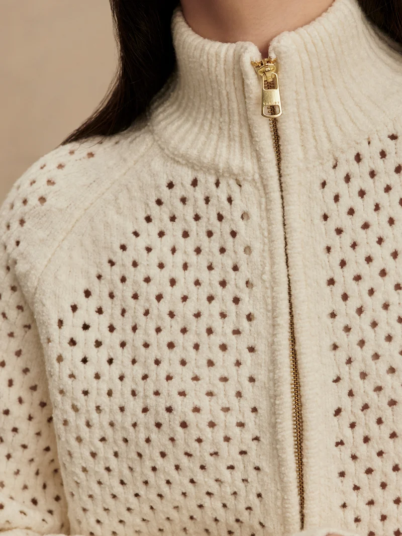Mandy Boucle Zip-Through Knit