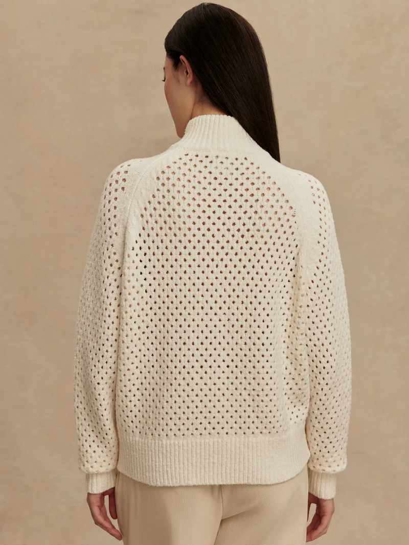 Mandy Boucle Zip-Through Knit