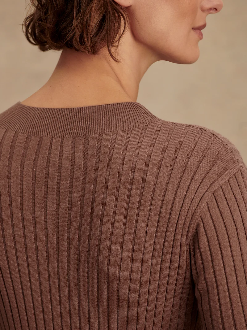 Maeve 2.0 Rib Knit Midi Dress