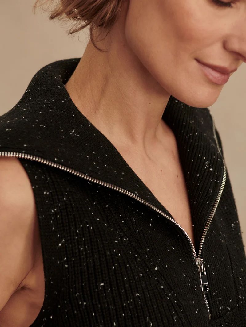 Hally Half Zip Rib Vest